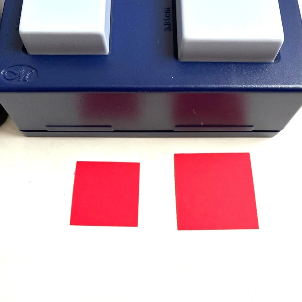 Creative Memories Paper Punches Lot of 2 Square and Circle Maker Double Punch